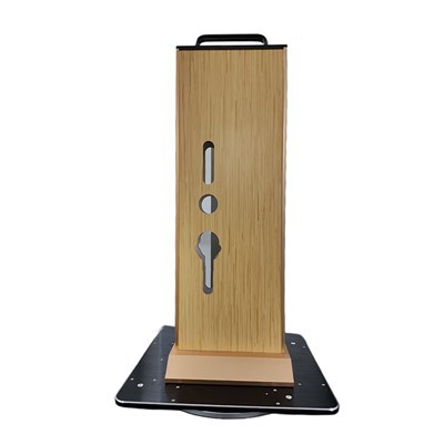 Öffnen Sie den-Style Lock-Präsentationsständer